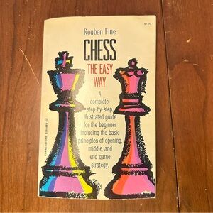 Chess the Easy Way Paperback Book by Reuben Fine (1967 Printing)